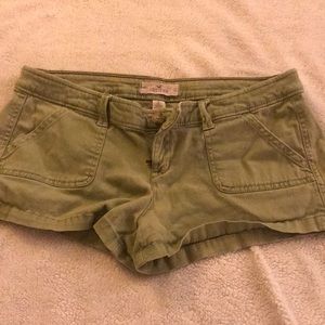 Green holister shorts